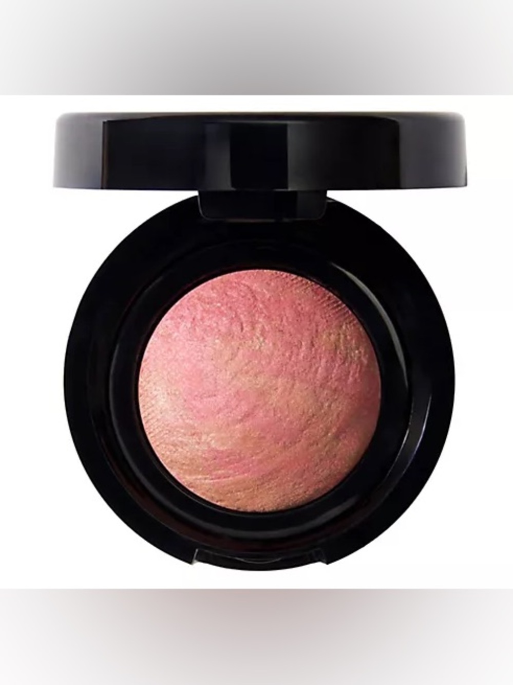 Laura Geller Peach Crumble Mini Baked Blush-n-Brighten Marbleized Blush- bronze